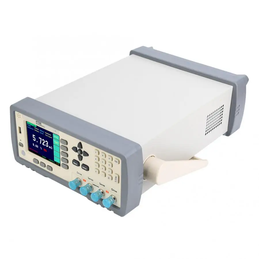 AT516 Resistance Tester High Precision 3.5in Digital Screen Display DC Resistance Tester Meter Megameter 1u~20M