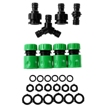 

Garden Hose Connector Kit for Garden Hose Pipe Connection Double Plug Hose/Quick Connector/3-Way/Hose Tap/hose Washers/O-Rings