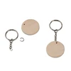 100 Pcs Round Wooden Discs with Keychain Wood Tags with Hole Reminder Record Calendar Wood Chips DIY Crafts - 5