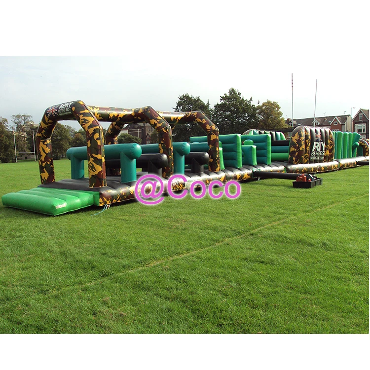 free sea ship to port rush Extreme children Adults Inflatable Playground Obstacle Course 18m giant inflatable obstacle field | Игрушки и