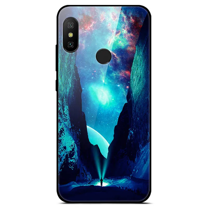 50 Для Xiaomi mi A2 Lite чехол из закаленного стекла жесткий чехол для телефона s для Xiaomi mi A2 Lite чехол для mi A2 Lite redmi 8 чехол для redmi 8 - Цвет: 50