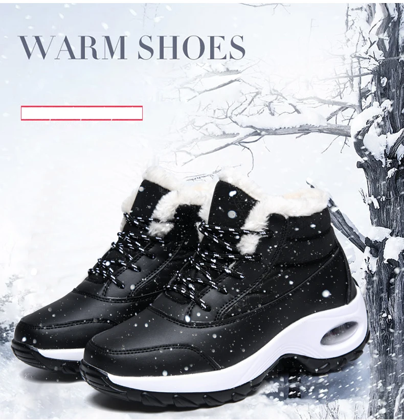 WWKK Женские снегоступы ботинки Водонепроницаемый повседневная женская обувь уличные Зимние ботильоны Для женщин Обувь на теплом меху женские ботинки, сапоги mujer