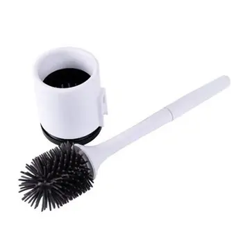 

Household Silicone Toilet Brush Without Dead Ends Long Handle Wall-Mounted Toilet Brush Toilet Cleaning