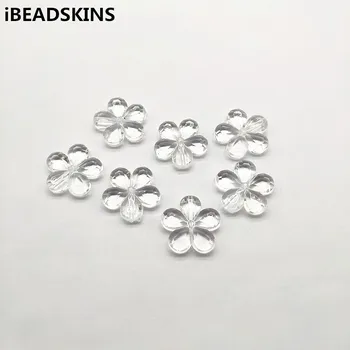 

New arrival! 20x21mm 380pcs Clear acrylic Flower-shape beads for Necklace,Earrings parts,hand Made Jewelry DIY