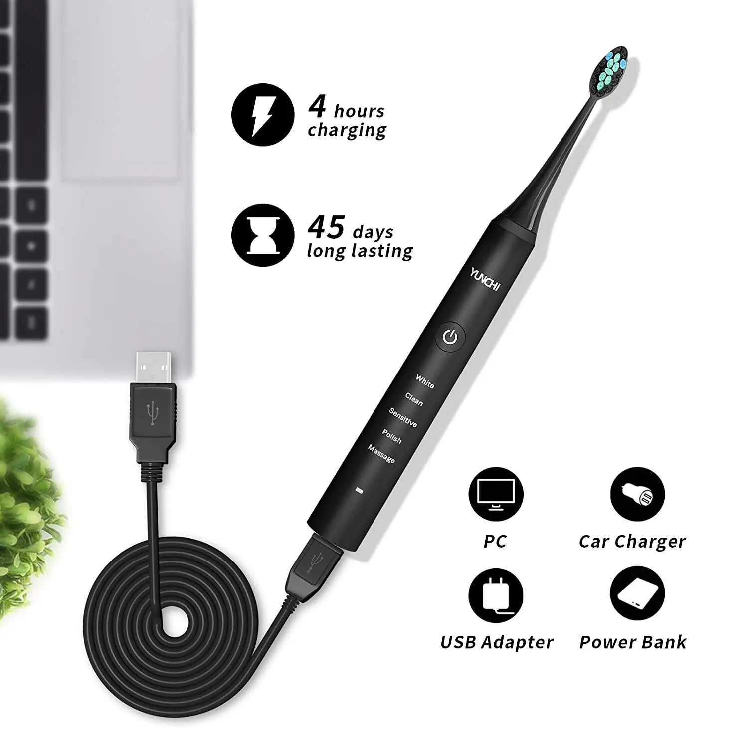 escova de dentes eletrica sonica recarregavel ipx7 01