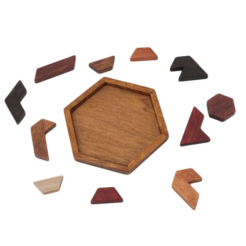 Обучение по головоломкам, Обучающие игрушки, забавная 3D игра-головоломка, деревянная игрушка для детей, головоломка, доска Танграм, геометрическая форма