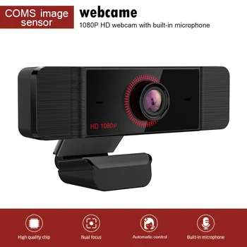 

1080P Full HD Webcam with Builti-in Microphone USB Driver Free Web Camera for Video Conference Live Stream