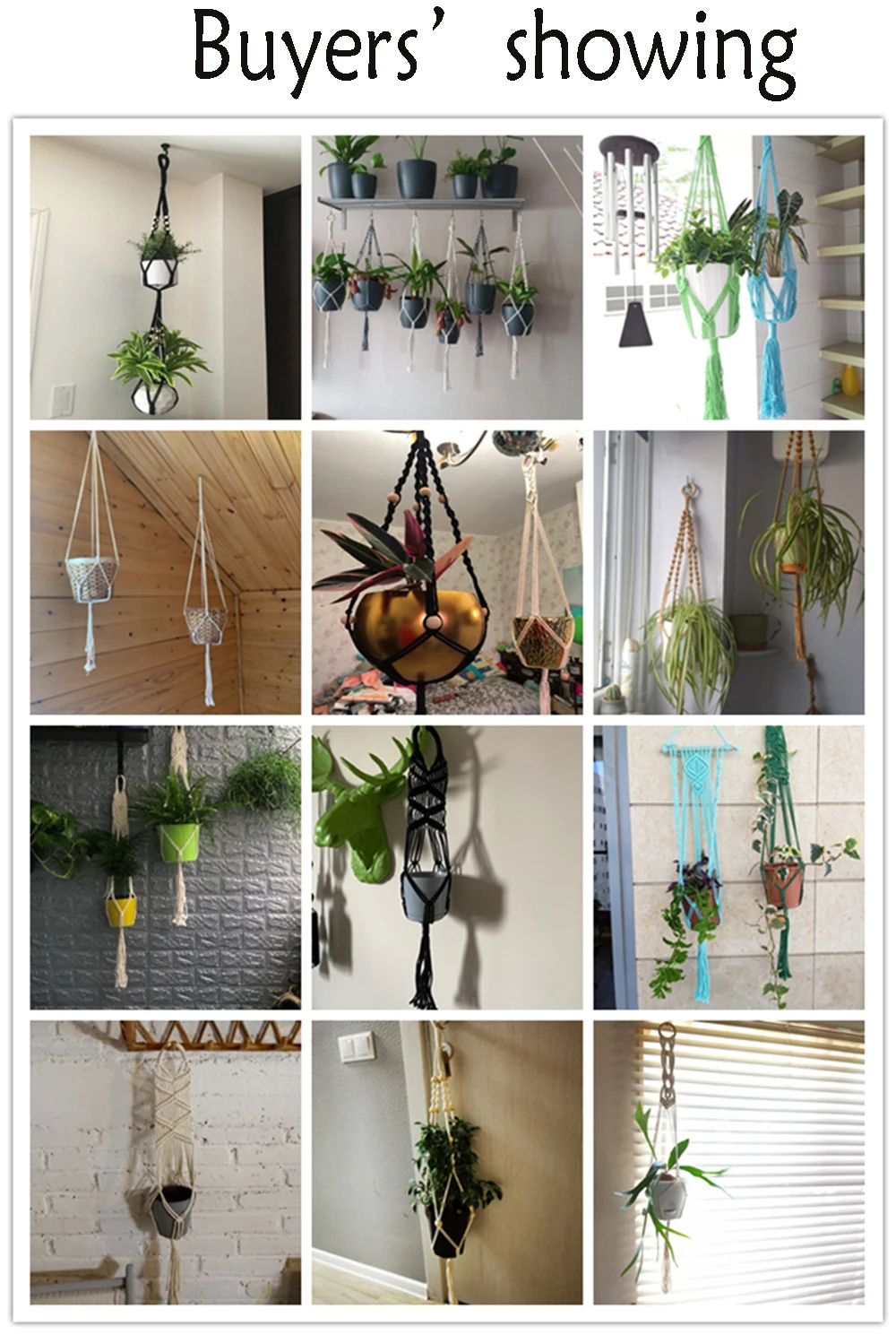 New arrival handmade macrame plant hanger pot hanger pot tray pot holder flower hanging macrame plant hanger for home