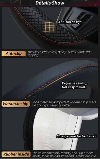DERMAY PU Leather Kia Steering Wheel Cover For Kia Stonic KX1 2017 2021 Auto  Accessories Interior T221108 From Wangcai008, $11.58