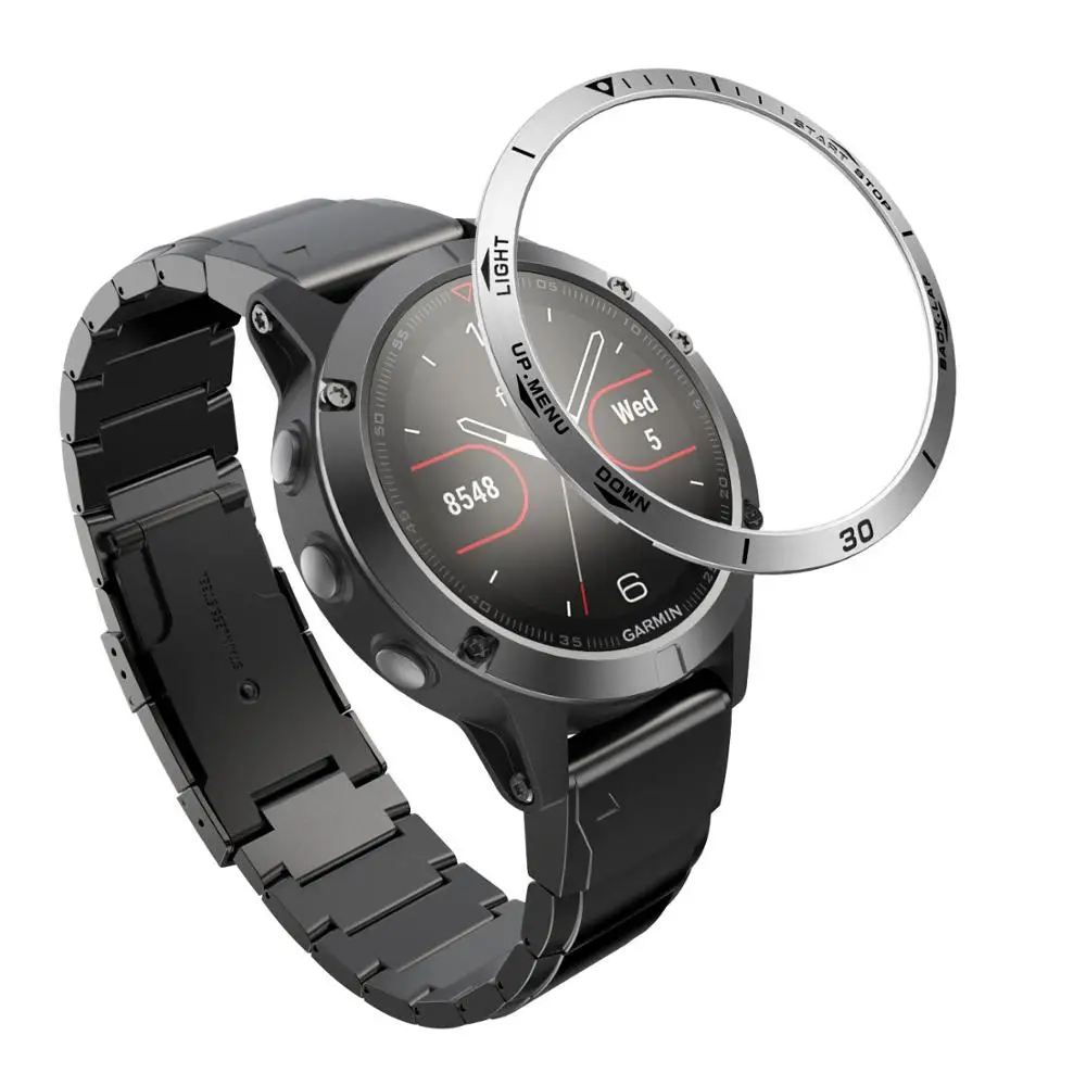Steel Protection Bezel Ring Case - Premium Anti-Scratch Metal Cover Frame with Speed Adhesive