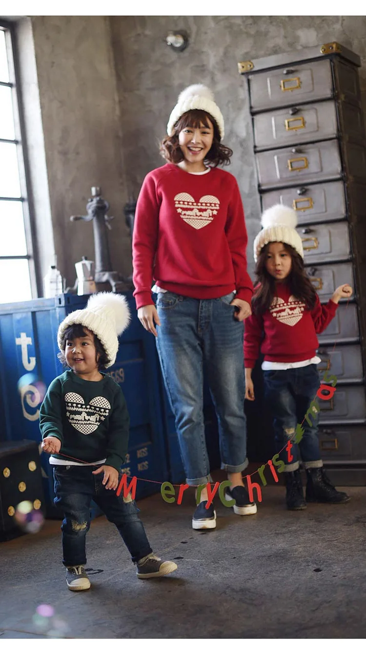 Рождественские Семейные комплекты; одежда для мамы и меня; флисовый свитер для мамы и дочки, папы и сына; одежда для мамы и дочки