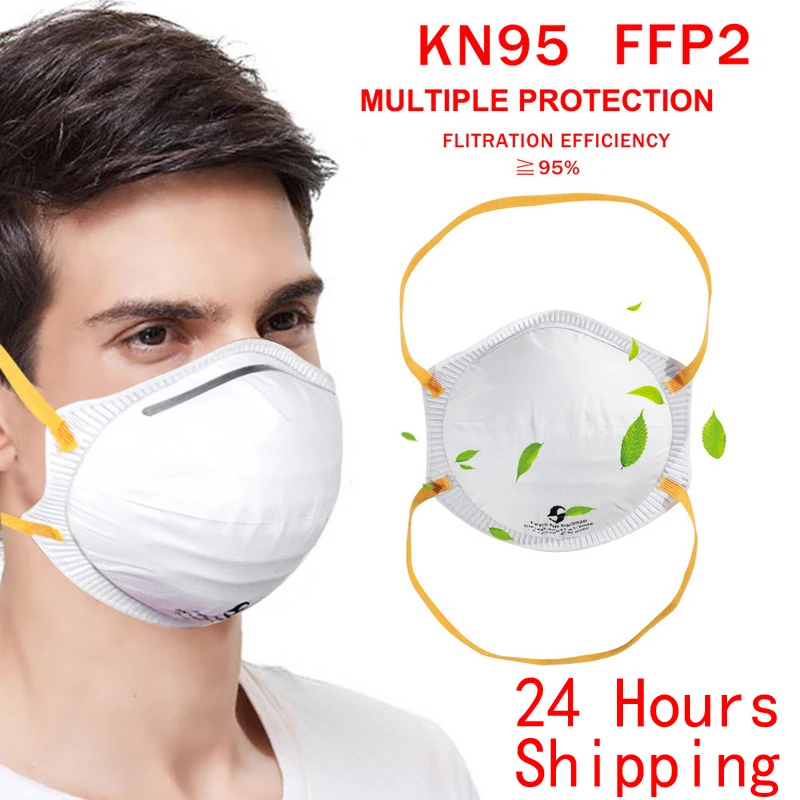 

1/10/20/50pcs Mouth Face Mask Dust Anti Infection KN95 Masks PM2.5 Anti-fog Protective Respirator Mask