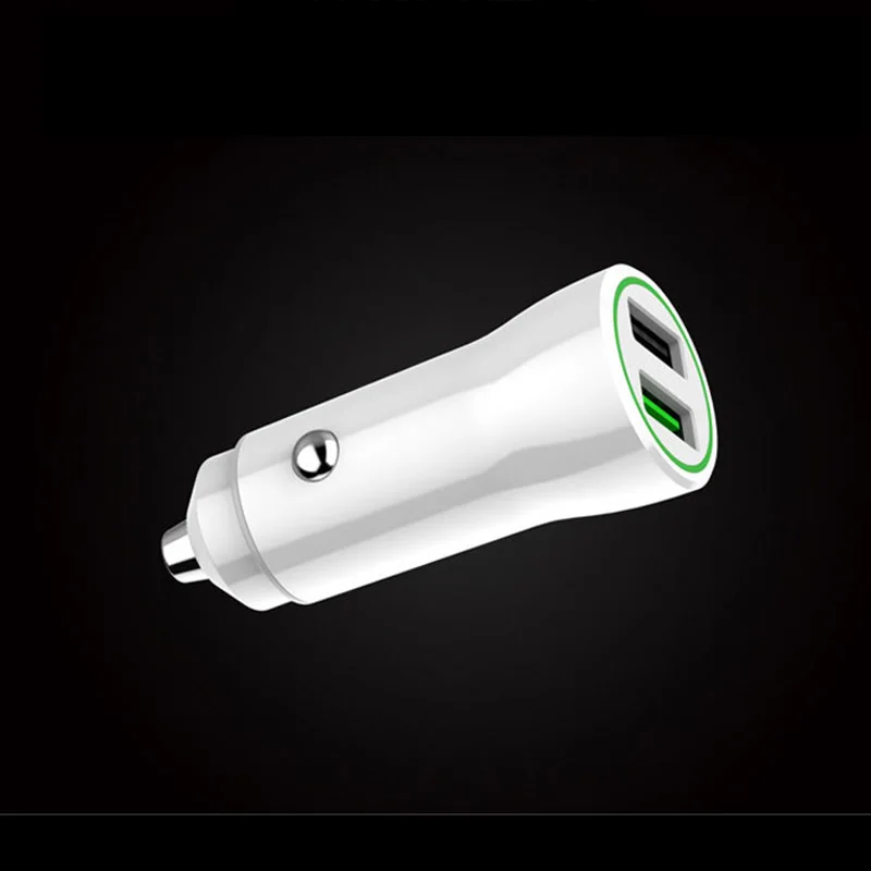 Car Charger white 2A type-C кабель Авто умный светодиодный индикатор QC3.0 быстрое автомобильное зарядное устройство для Xiaomi mi 9T Pro CC9 CC9E Red mi K20 Pro Note 7 Pro Note 8 - Тип штекера: Car Charger white