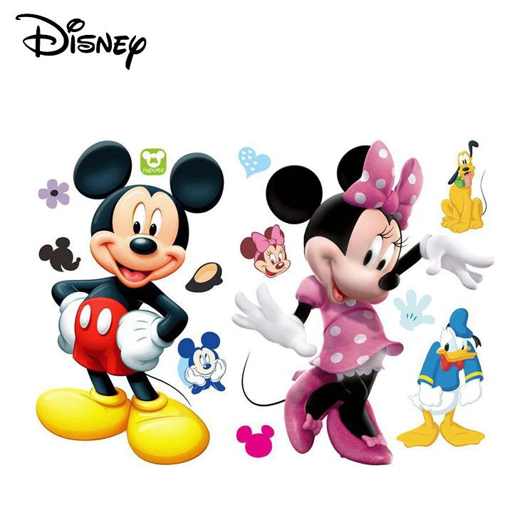 Disney Fashion Mickey Minnie Mouse Diy Little Sticker Removable Waterproof Cartoon Sticker Kids Baby Decal Decoration Stickers Aliexpress