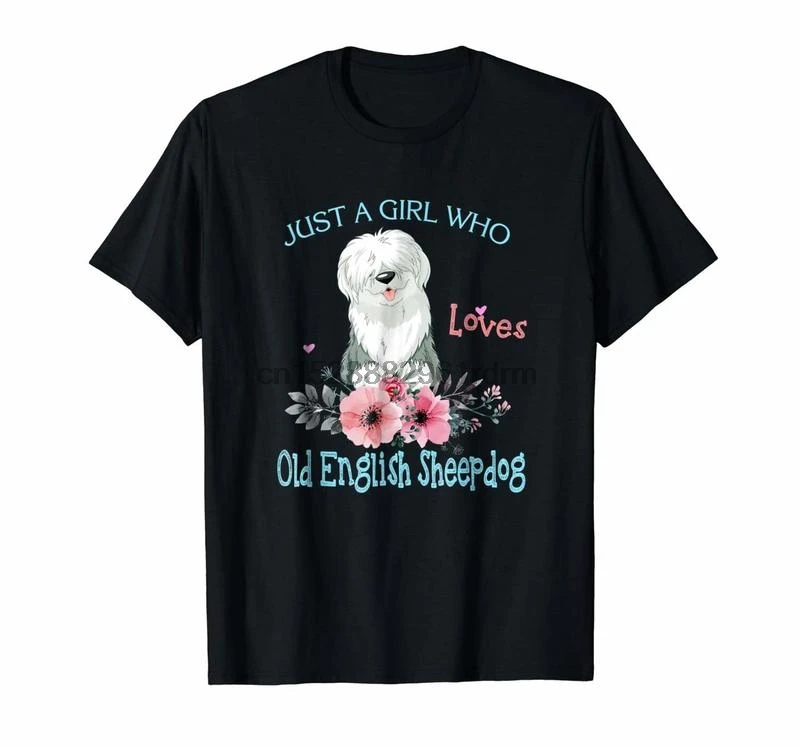 Raglan Tee New Arrival Just A Who Loves Old English Sheepdog Dogs Lover T Sh | Мужская одежда