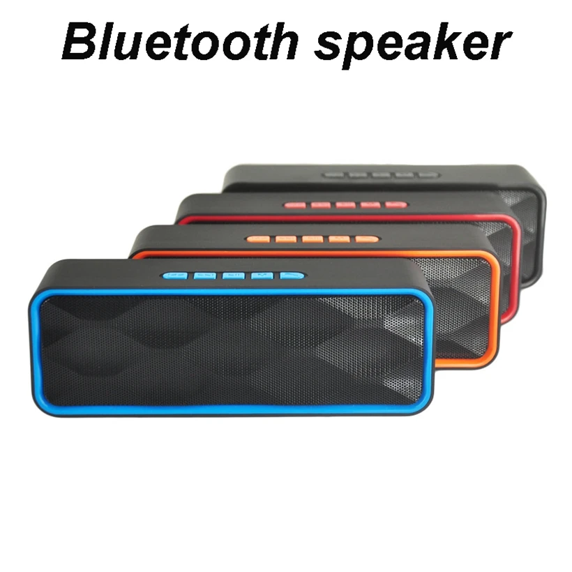 Портативный Настольный Bluetooth динамик ABS Hi-Fi стерео звуковая коробка богатый бас громкоговоритель Громкая связь вызова, USB палка, TF карта, AUX