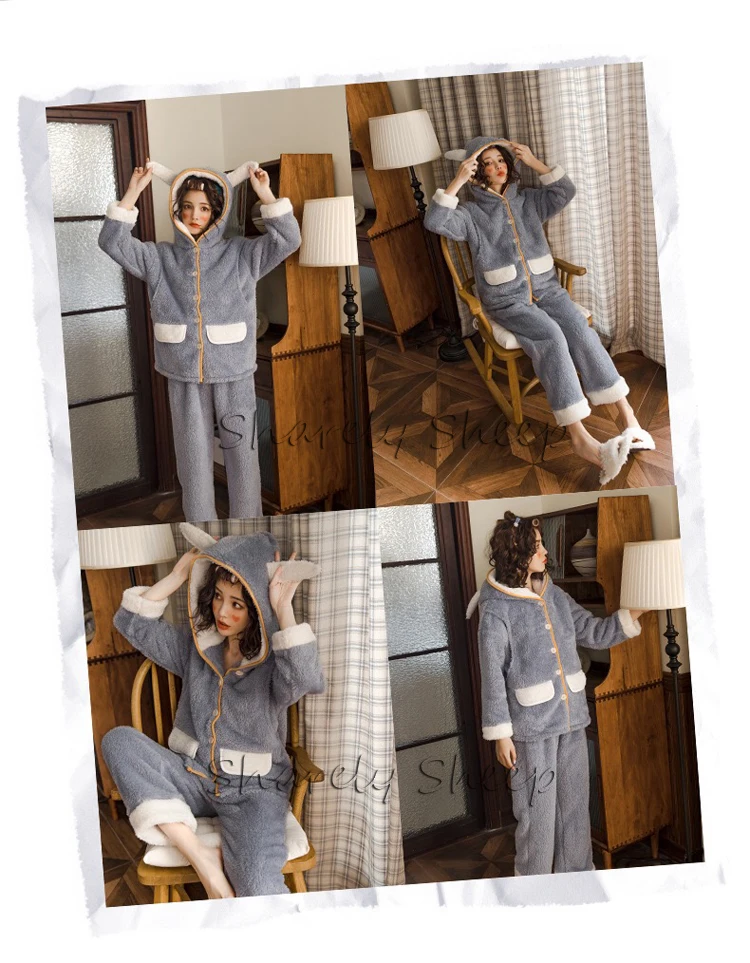 Winter Autumn Pregnancy Nursing Pajamas Set Maternity Cartoon Breastfeeding pyjamas Sleepwear Clothes Pregnant Women Nightwear