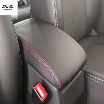 

1set Car sticker for 2018 2019 Volkswagen VW T -ROC Microfiber Leather car accessories armrest box protection cover