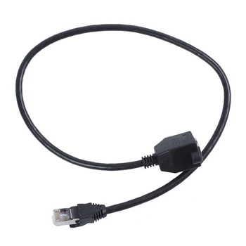 

Male extension cable network cable adapter panel, RJ 45 female 60 cm mount