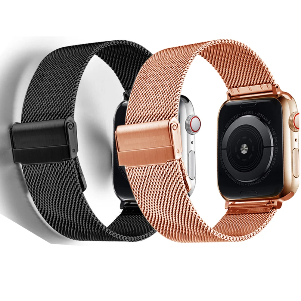 Milanese-Watchband-for-Apple-Watch-38mm-42mm-Stainless-Steel-Gold-Women-Men-Replacement-Bracelet-Band-Strap (4) 