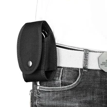 Наружная тактическая нейлоновая маленькая сумка для наручников с карманами, многофункциональная сумка-платок, профессиональная сумка для бега черного цвета