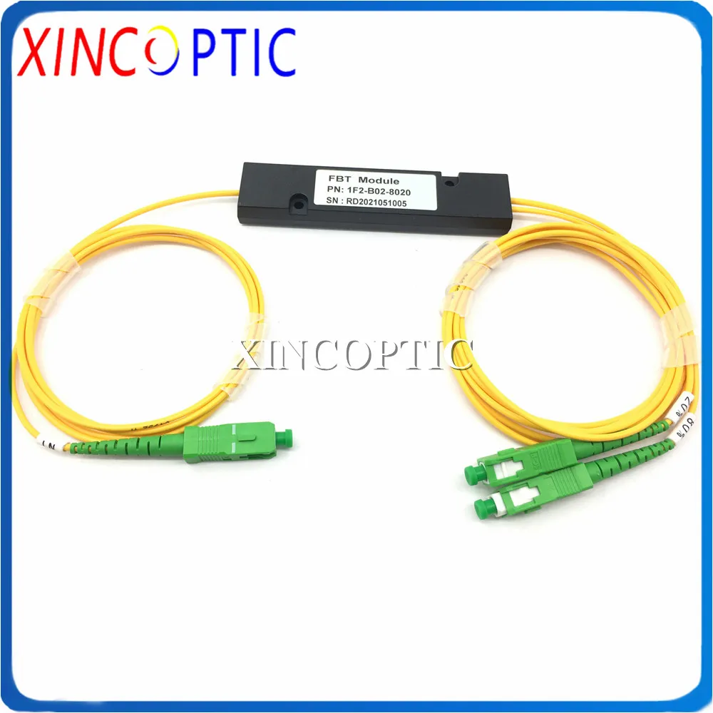 

20/80,1X2 FBT Fiber Coupler,SM,Dual Window,1310/1490,2.0mm,1M,ABS Pacakge:90*20*10,SC/APC,1*2 Double Fibre Optic Splitter