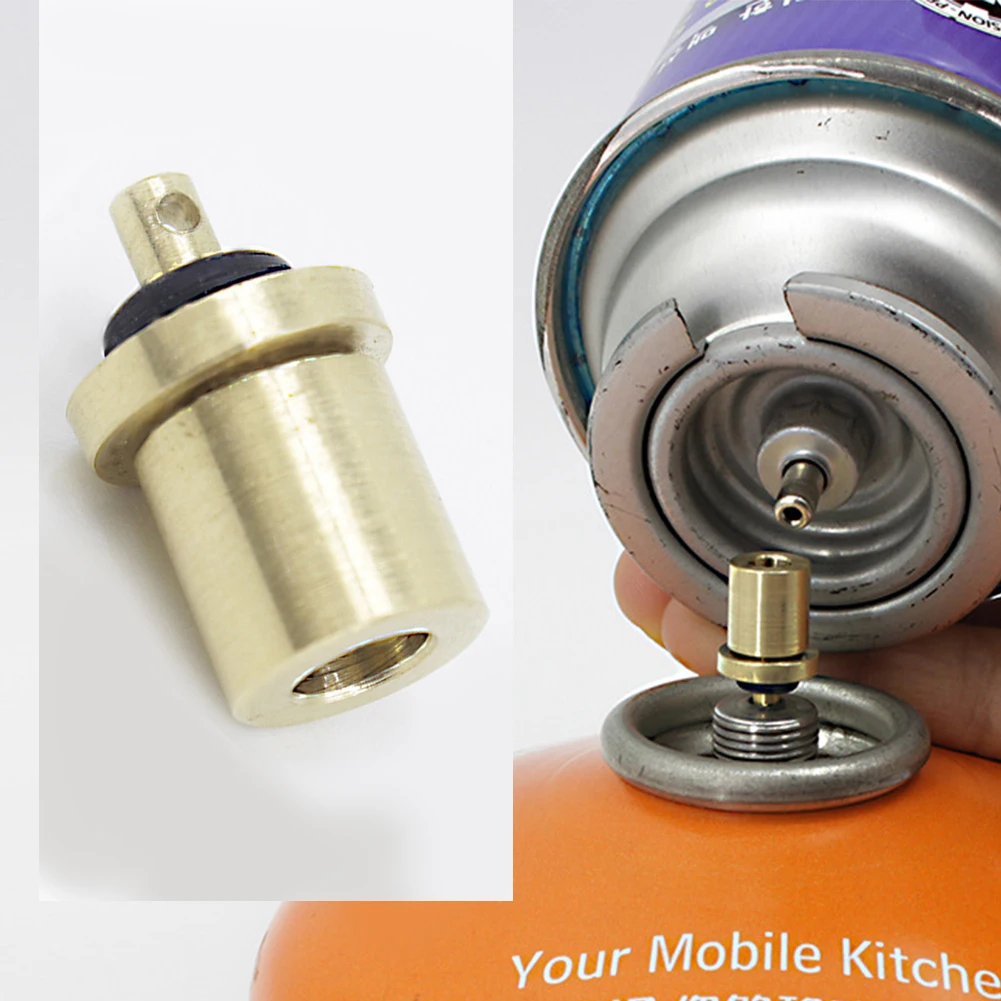 

Stove Hiking Accessories Light Weight Gas Filler 5g Gas Tank Gas Refill Adapter Gas Cylinder Cuprum Camping