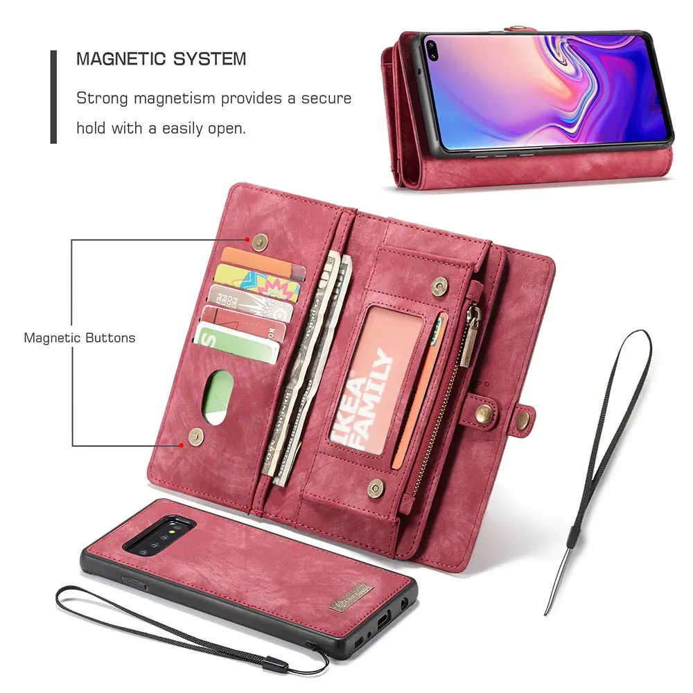 Ретро из искусственной кожи чехол для iPhone X Xr XS max 6 слот для карт держатель Стенд телефон Caed для iPhone 6 7 8 Plus X 11 чехол