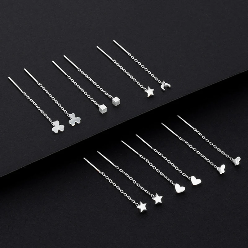 New Minimalist Chain Long Tassel Drop Earring For Women Statement Dangle Earrings Personality Ear Line Jewelry Gift - Image 3