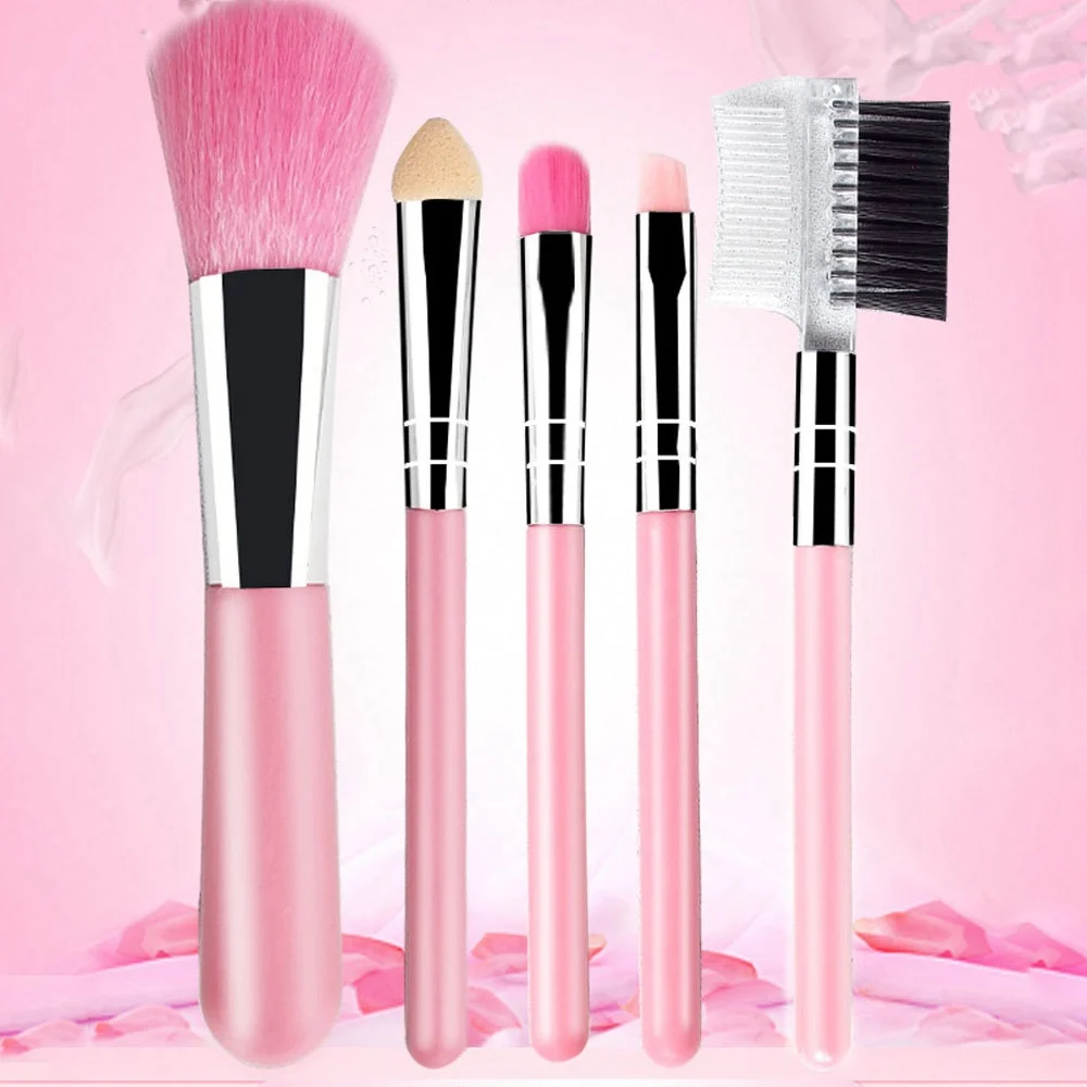 

5pcs Makeup Brushes Tool Set Beauty Makeup Eye Shadow Foundation Powder Cosmetics Make Up Brushes Conceal Blending Cosmetic Kit