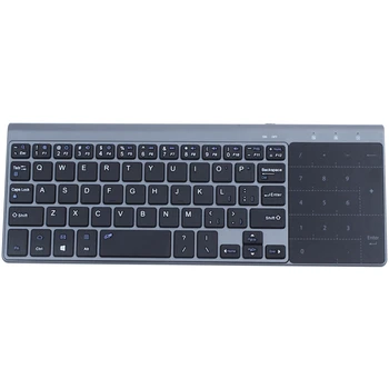 

Portable Mute Keys Keyboards 2.4G Ultra Slim Mini Wireless Keyboard with Touchpad for Mac PC XP7 10 Vista Android Smart TV Box