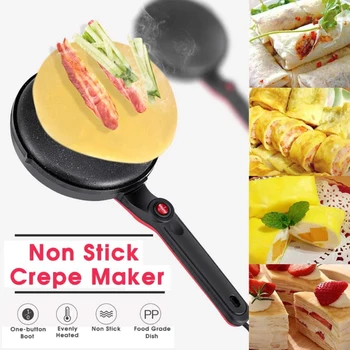 

Electric Crepe Maker Pizza Pancake Machine Non-Stick Griddle Baking Pan Cake Machine Kitchen Cooking Tools Sonifer