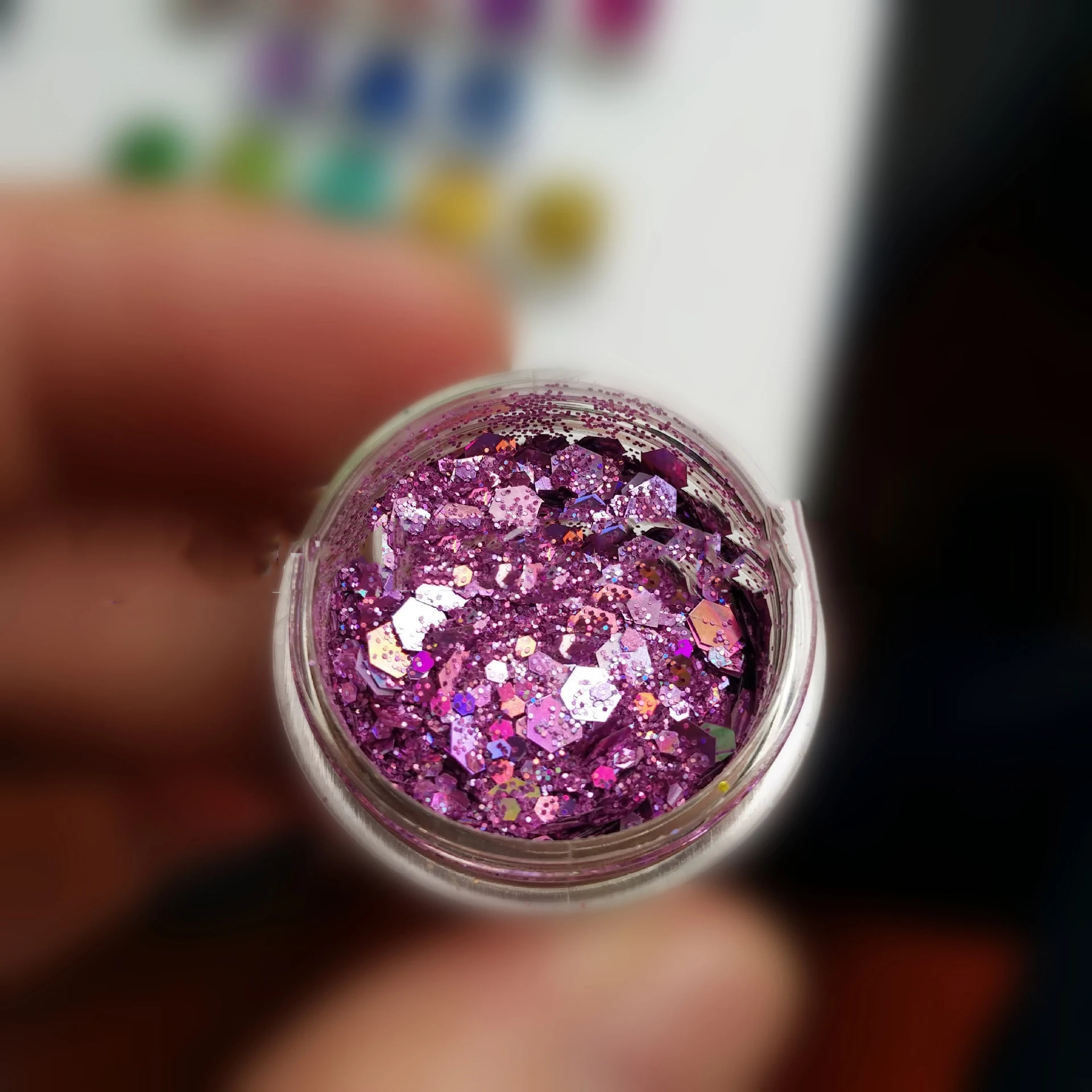 Nail Glitter Nail Decoration Nail Decorations Body Glitter Holographic Chunky Glitter Total 60-140g Face Body Eye Nail Festival Chunky Holographic Glitter 6/8/24 Jars Mix Loose M9