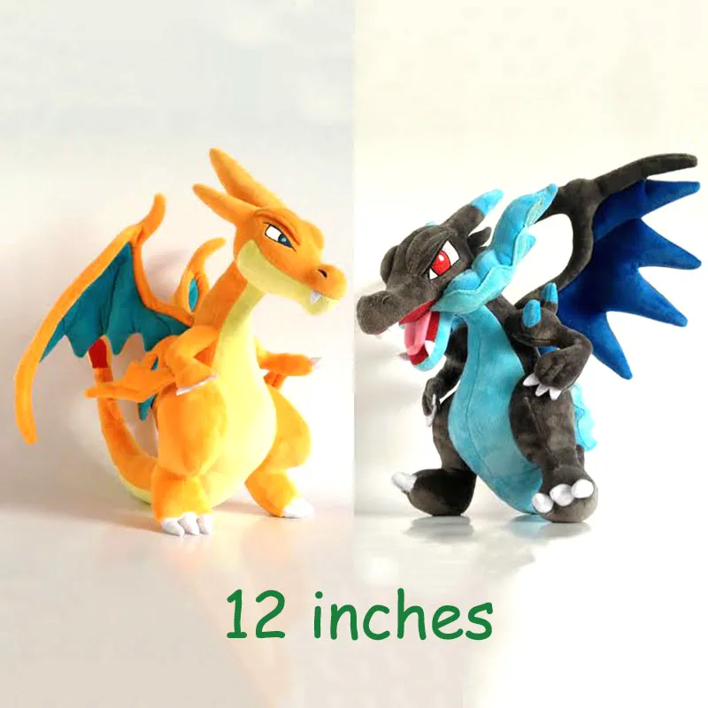 Takara Tomy мультфильм Мега Charizard X Y Мягкие плюшевые игрушки Аниме Покемон куклы