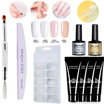 

DIY Poly Gel Set Quick Dry Nail Art Tip Lengthen Salon Varnish Extending Polishing Tools Long Lasting Slip Solution Professional