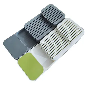 

Drawer Store Knife Organiser Tray Plastic Knife Holder Utensil Rack Storage Cabinet Tool