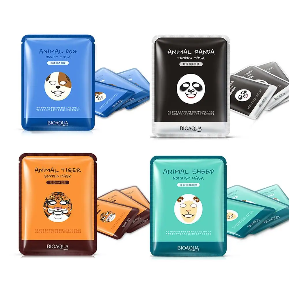 

Sheep / Panda / Dog / Tiger Pattern Facial Mask Whitening Hydrating Face Mask Moisturizing Nourishing Oil Control Skin Care