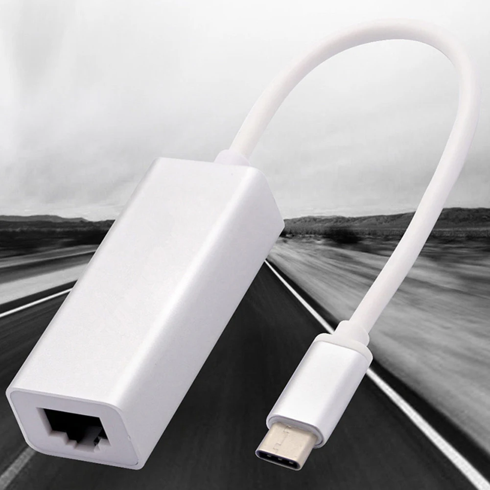 Аксессуары портативная сетевая карта USB Ethernet адаптер для настольного ПК компьютера тип-c к RJ45 простота в эксплуатации офисная стабильная проводная