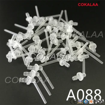 

100Pcs Dental Materials Intraoral Impression Mixing Tips Nozzles N3 Transparent Mixer Syringe Dentist Products