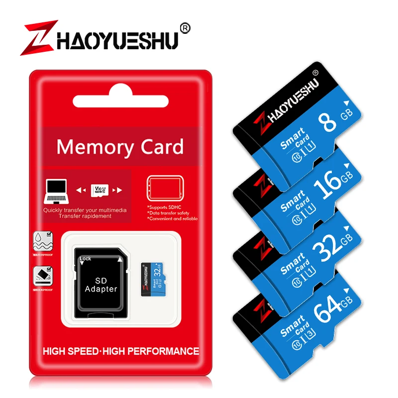micro SD/TF карта 8 ГБ 16 ГБ 32 ГБ высокоскоростной мини флэш-карты памяти для вождения рекордер/мобильный телефон/ПК