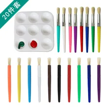 Цветной дикий кабан щетины щетка ручка комплект, принадлежности для живописи Краски ing ручка масляная Краски набор кистей Студенческая Канцелярия