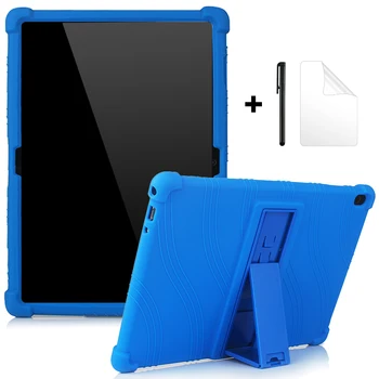 

Case for Lenovo Tab M10 Plus 10.3 M10 P10 E10 10.1 M8 E8 8.0 M7 7.0 Kids Case Soft Silicone Shockproof Cover with Kickstand Case