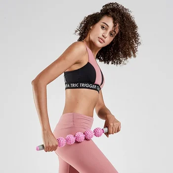 

Fascia Release Cellulite Stick With Spiky Balls Blasting Remover Muscle Roller Massage Deep Tissue Tight Fascia Muscle Massager