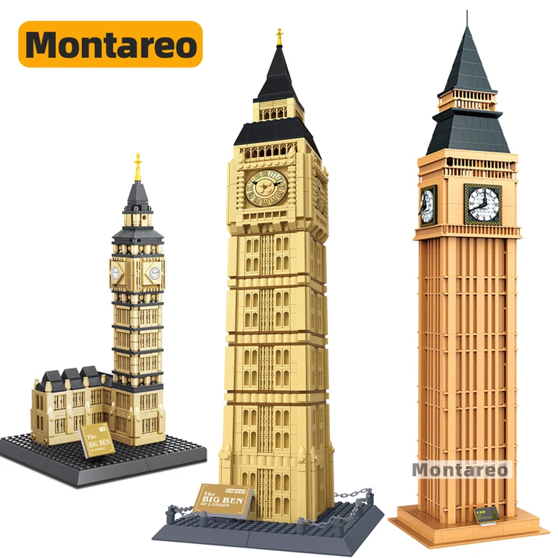 1642Pcs Big Ben London Architecture Building Blocks DIY Educational Toys Gift 