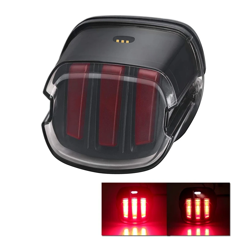 Motorcycle LED Tail Light With Turn Signal Brake License Plate For Fatboy Road King Electra Glide Nightster Street Bob Mot | Автомобили и