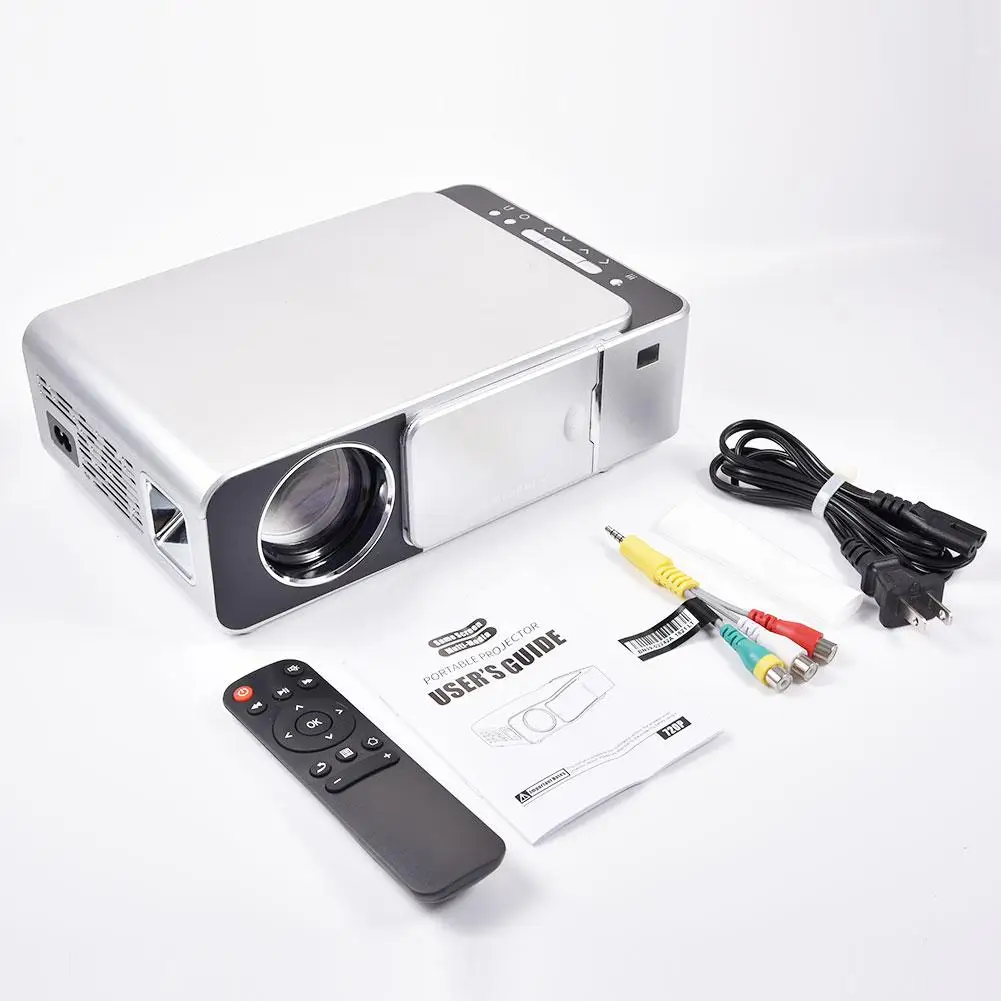T6 3500 люмен HD Портативный светодиодный проектор 1280*720 разрешение 720P HD видео проектор USB VGA HDMI проектор для домашнего кинотеатра