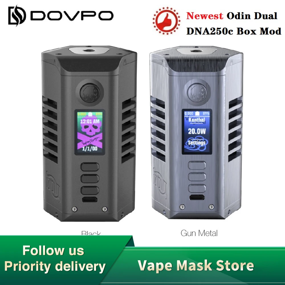 

NEW Original Dovpo Odin DNA250C Box Mod Powered by Dual 21700 Battery E-cig Vape Box Mod Vs Gen Mod/ Drag 2 /Topside Dual Carbon