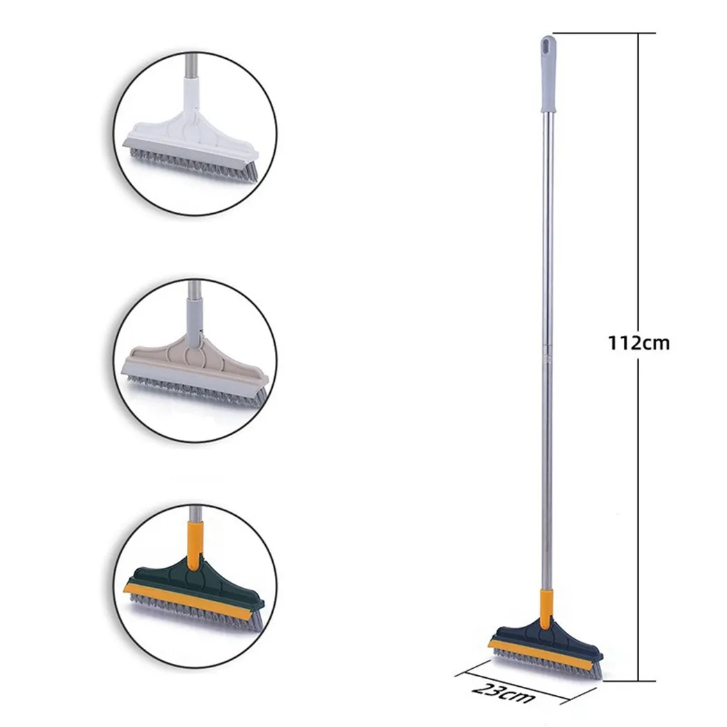 

Multifunction 2 IN 1 Gap Cleaning Squeegee Floor Gap Groove Brush Cleaning Brush With Long Handle For Window Bathroom
