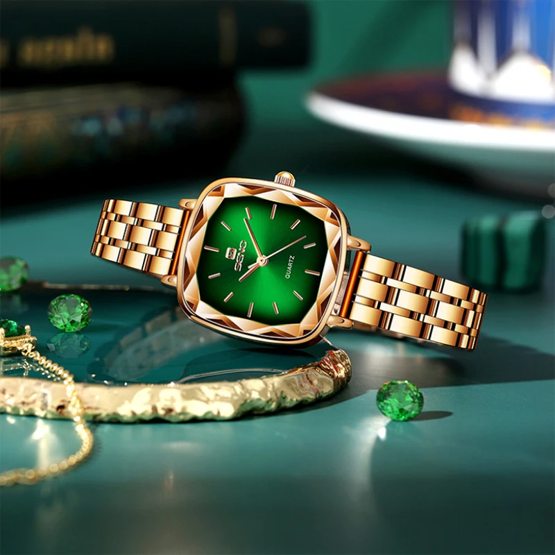 2022 Square Watches for Women Fashion Quartz Watch Luxury Montre Femme Moda Reloj Mujer Relogio Feminino Dropshipping Regalos
