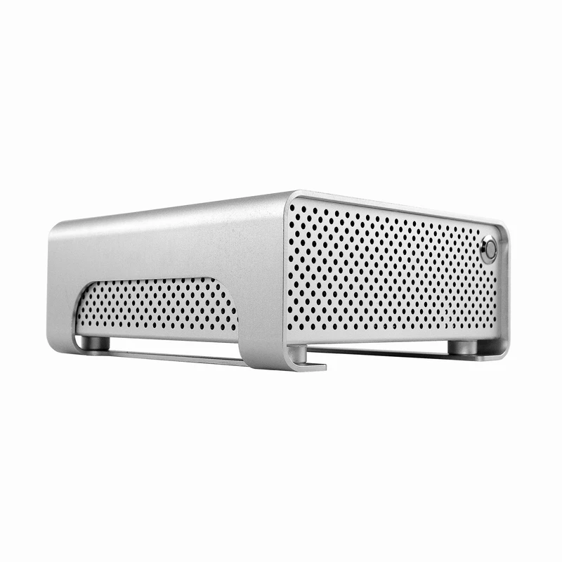 Алюминиевый ITX мини Чехол настольный компьютер хост HTPC горизонтальный маленький